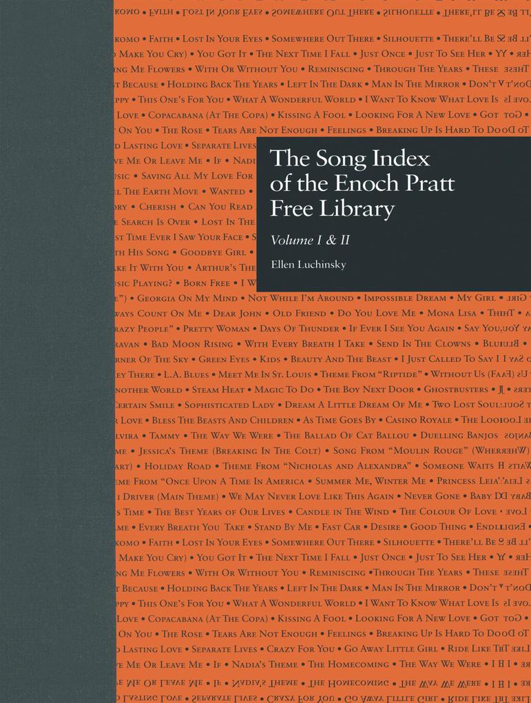 The Song Index of the Enoch Pratt Free Library