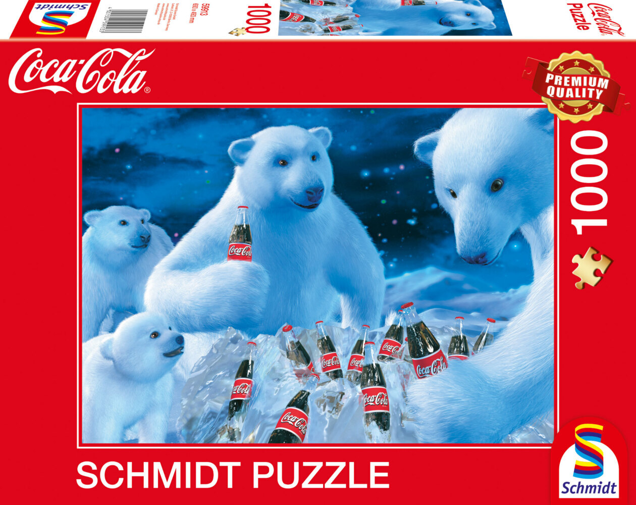 Image of Coca Cola Polarbären 1000 Teile Premium Puzzle