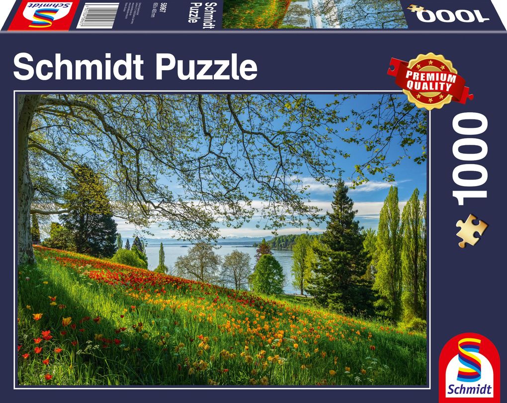 Image of Frühlingsallee zur Tulpenblüte Insel Mainau Puzzle 1.000 Teile - NEU