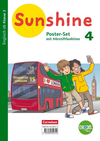 Sunshine 4. Schuljahr. Zu allen Ausgaben - Poster-Set mit Bookii-Funktion und Beilage