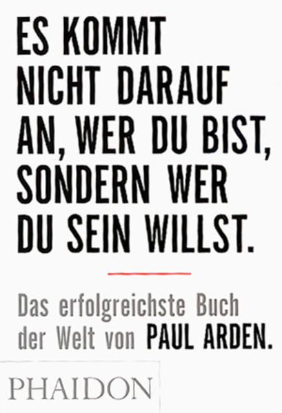 Es kommt nicht darauf an wer Du bist sondern wer Du sein willst