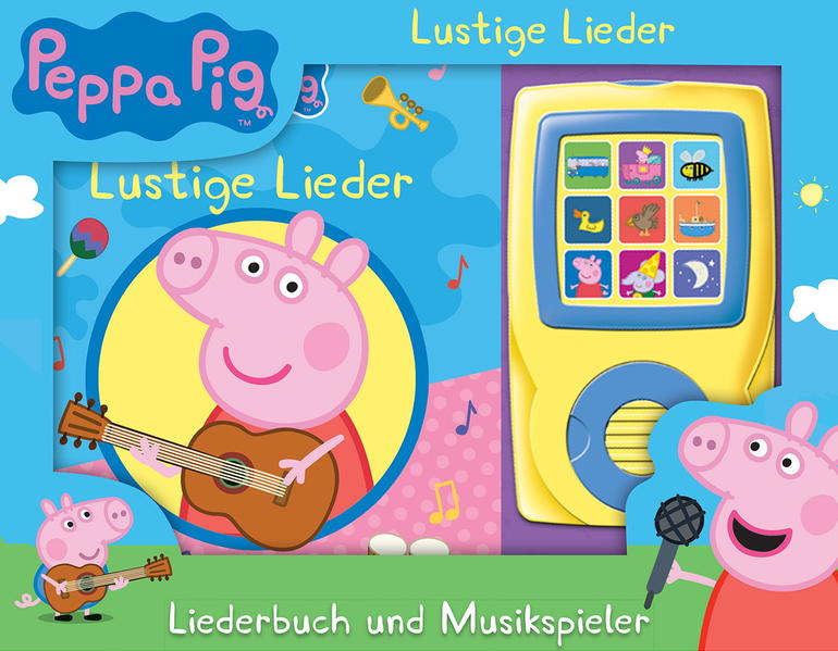 Image of Peppa Pig - Lustige Lieder - Liederbuch und Musikspieler - Pappbilderbuch mit 15 beliebten Kinderliedern