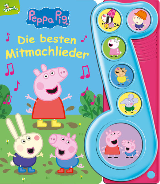 Image of Peppa Pig - Die besten Mitmachlieder - Liederbuch mit Sound - Pappbilderbuch mit 6 Melodien