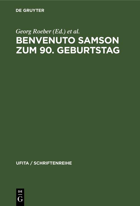 Benvenuto Samson zum 90. Geburtstag