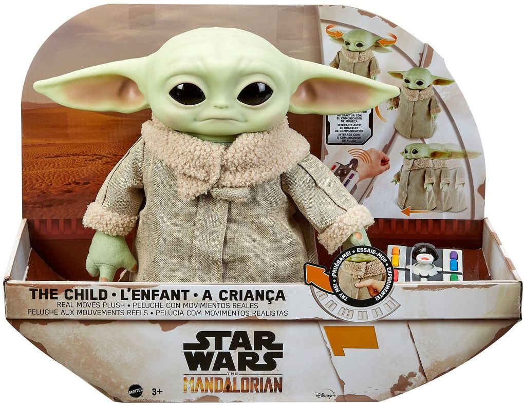 Image of Mattel - Disney Star Wars - Mandalorian The Child Baby Yoda Funktionsplüsch