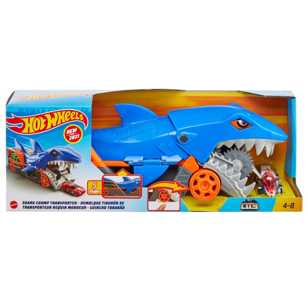 Hot Wheels City - Requin Transporteur - Circuit / Petite voiture - Dès 4 ans