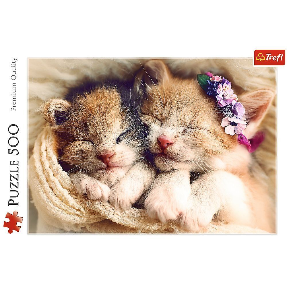 Trefl - Puzzle - Schlafende Katzen 500 Teile