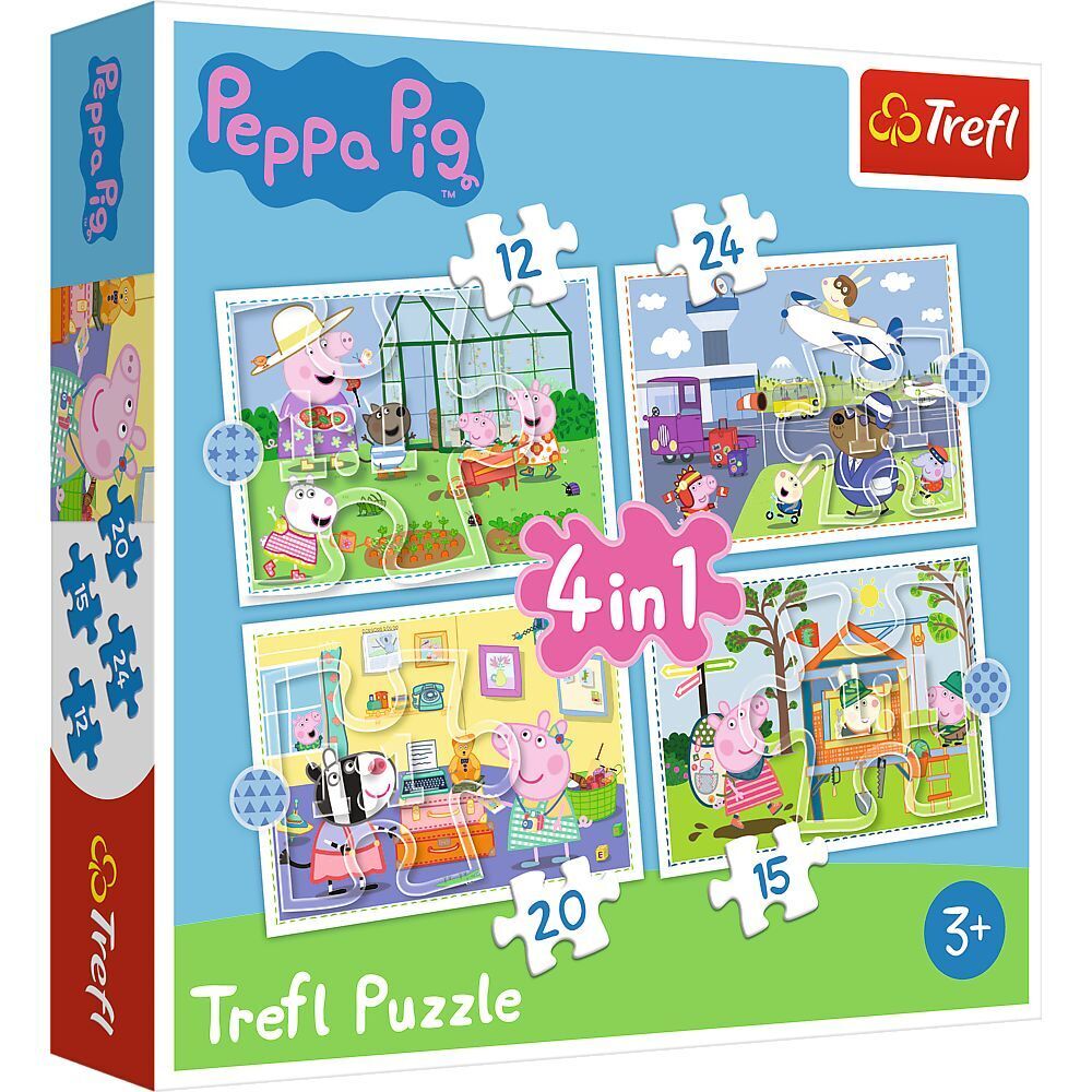 Image of 4 in 1 Puzzle - Peppa Pig (Kinderpuzzle)