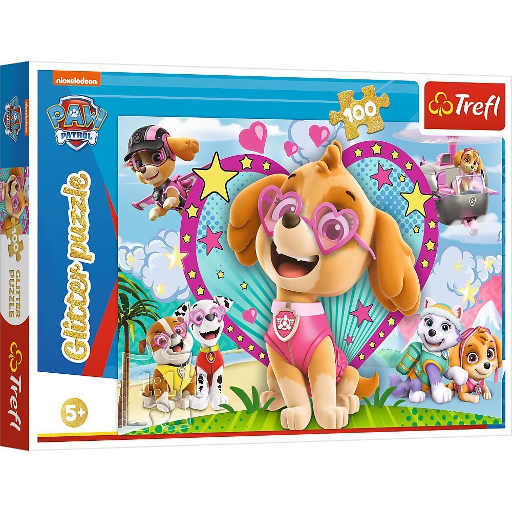 PAW Patrol Glitterpuzzle Im Schein des Himmels (Kinderpuzzle)