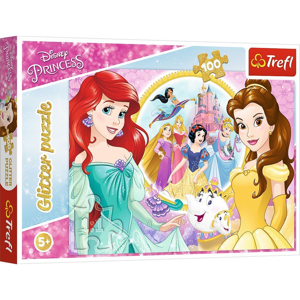 Disney Arielle die Meerjungfrau Glitterpuzzle Bella und Arielle (Kinderpuzzle)