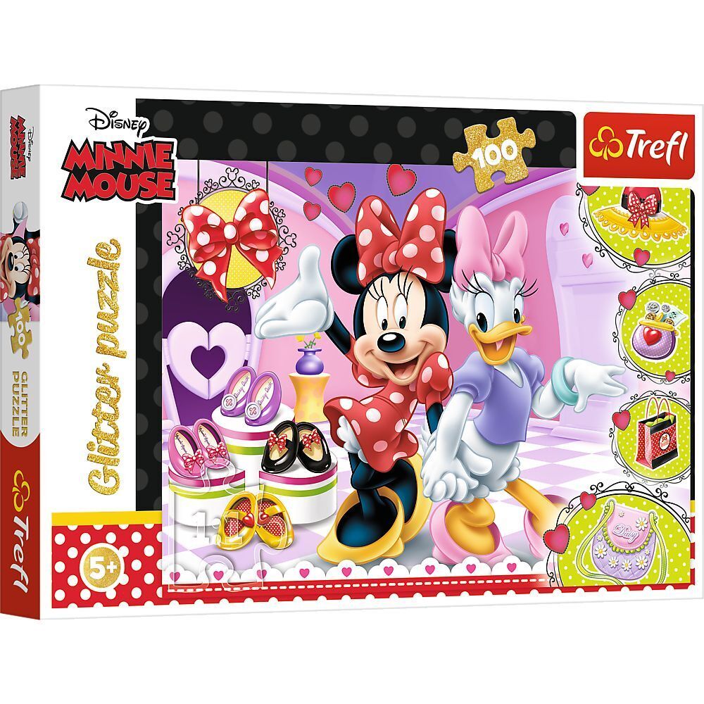 Disney Minnie Mouse Glitterpuzzle Minnies Schmuckstücke (Kinderpuzzle)