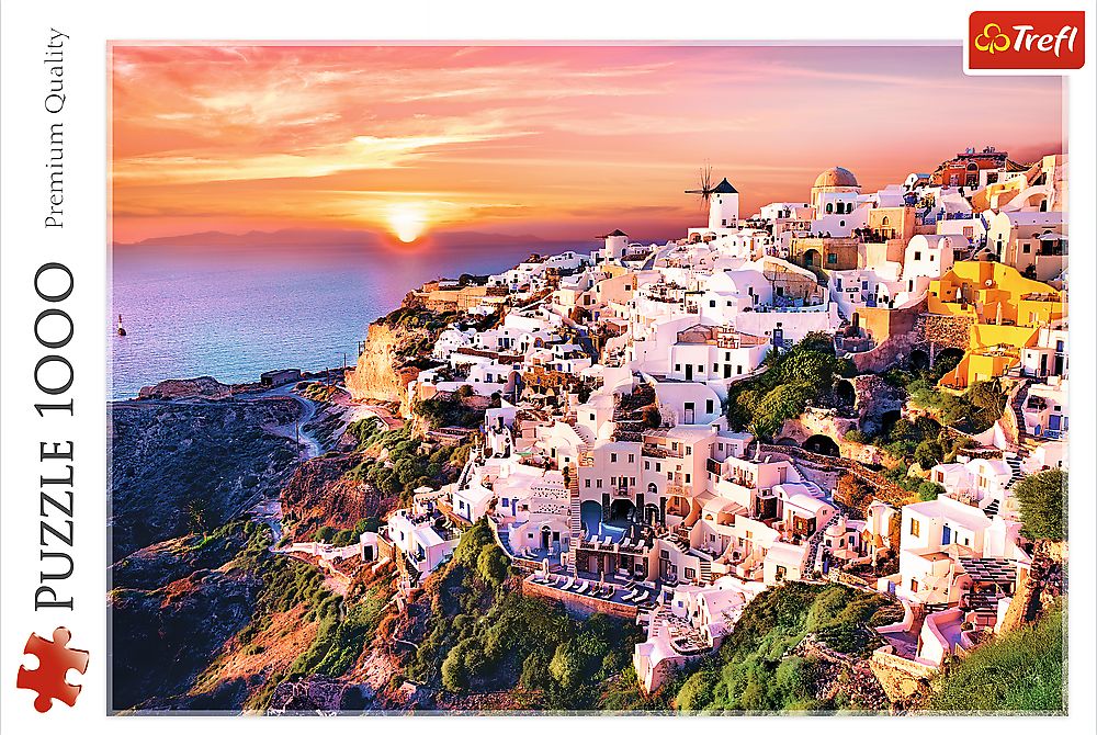Trefl - Puzzle - Sonnenuntergang über Santorini 1000 Teile