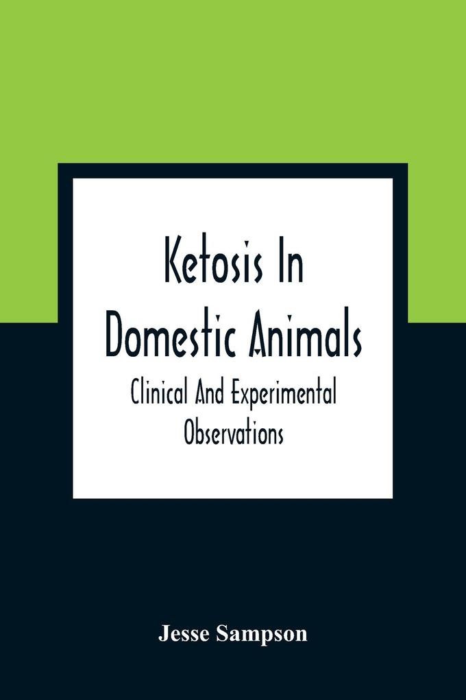 Ketosis In Domestic Animals