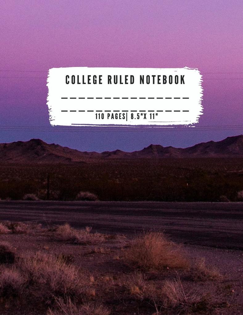 COLLEGE RULED NOTEBOOK