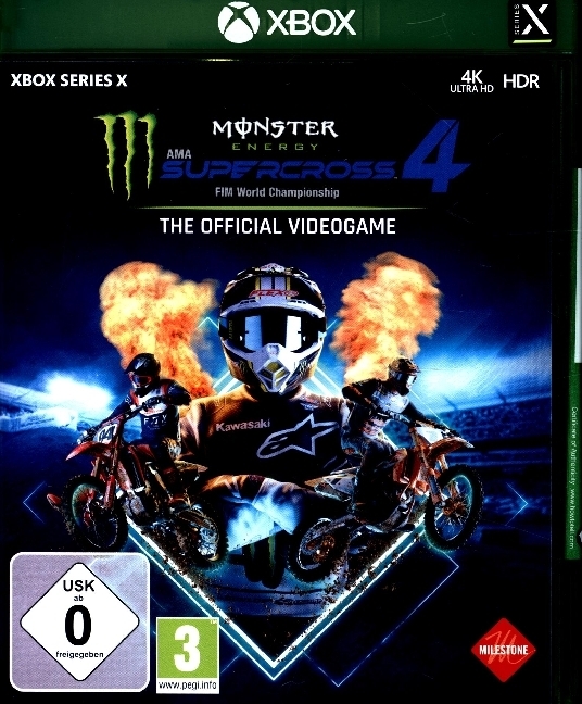 Monster Energy Supercross The Official Videogame 4 1 XBox Series X-Blu-ray Disc