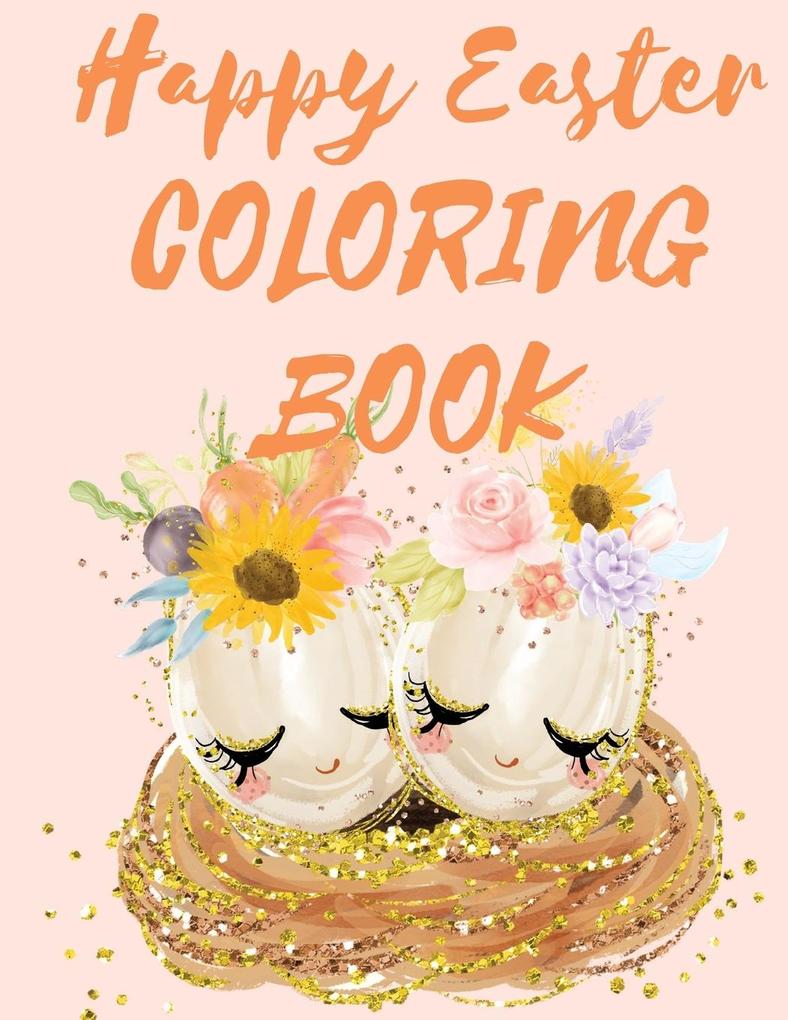 Happy Easter Coloring Book.Stunning Mandala Eggs Coloring Book for Teens and Adults Have Fun While Celebrating Easter with Easter Eggs.