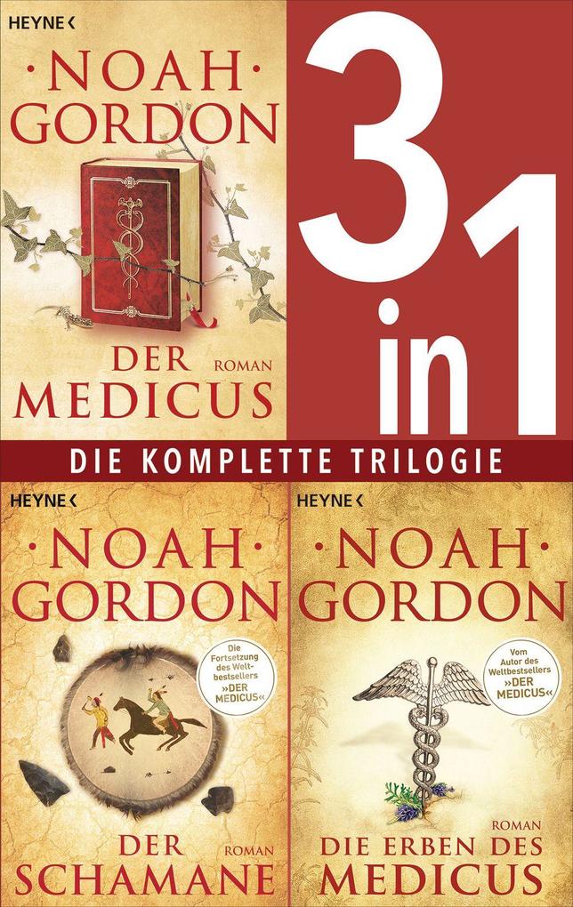 Penguin Random House Die Medicus-Saga Band 1-3, - Der Medicus / Der Schamane / Die Erben Des Medicus (3in1-Bundle)