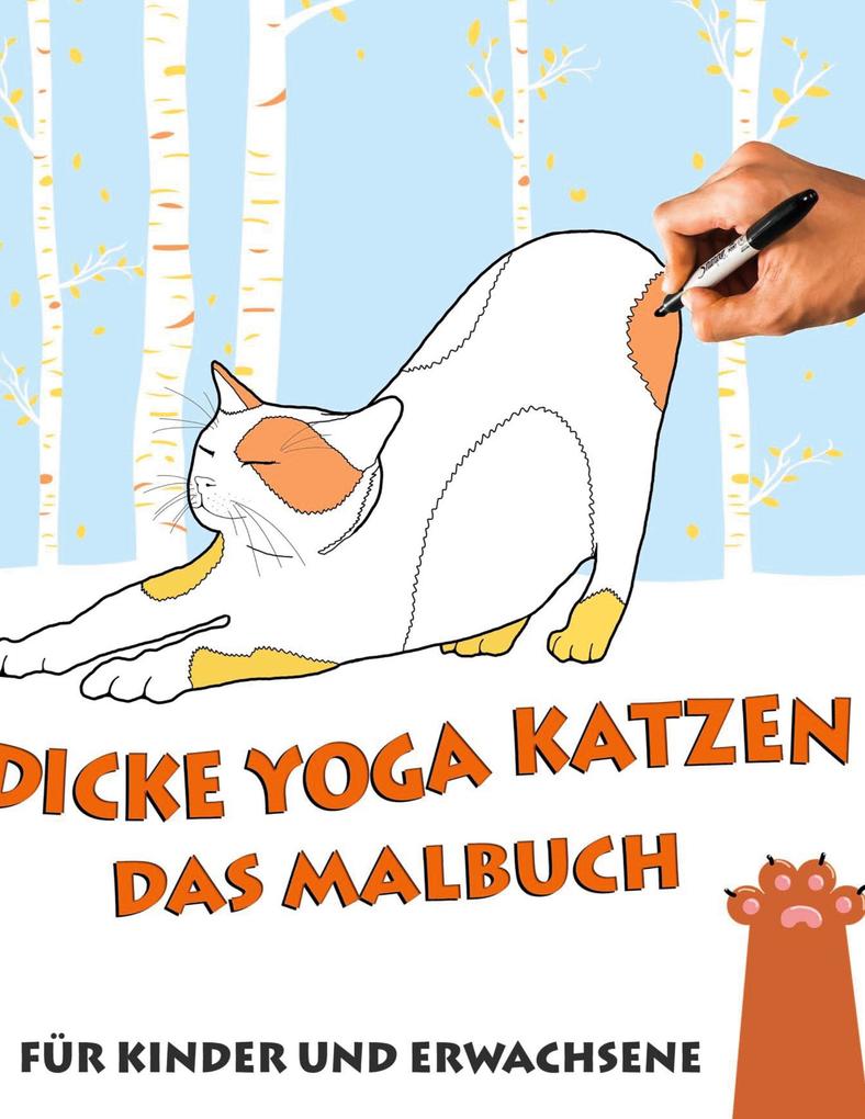 Das Malbuch - Dicke Yoga Katzen