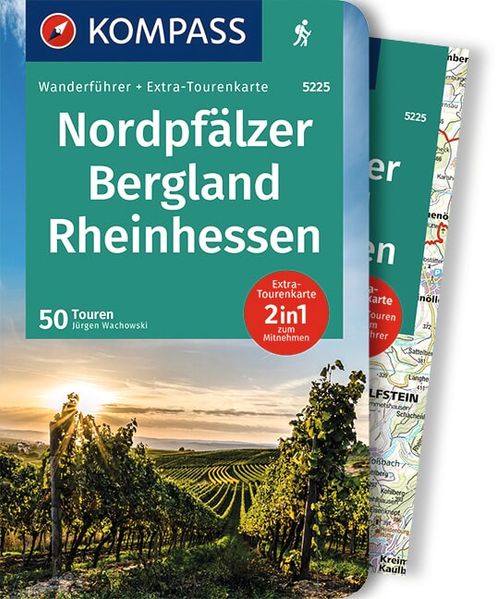 KOMPASS Wanderführer Nordpfälzer Bergland Rheinhessen 50 Touren