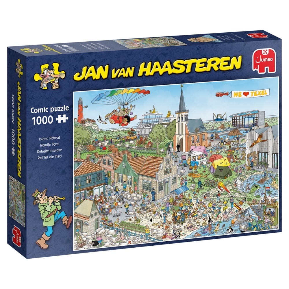 Image of Jumbo 20036 - Jan van Haasteren, Reif für die Insel, Texel, Comic-Puzzle, 1000 Teile