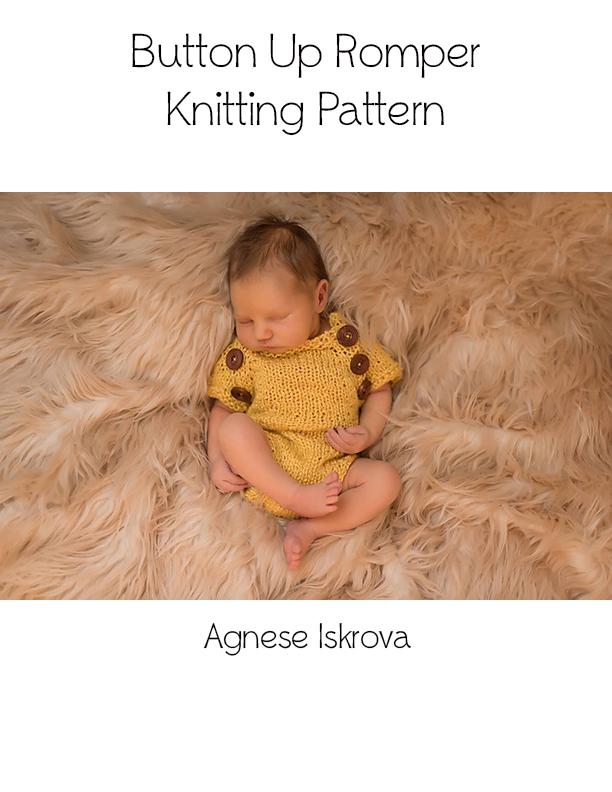 Button Up Romper Knitting Pattern