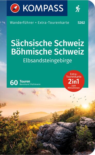 Image of KOMPASS Wanderführer Sächsische Schweiz Böhmische Schweiz Elbsandsteingebirge 60 Touren