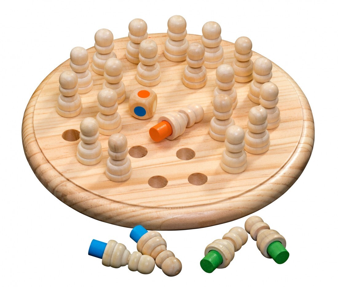 Image of Philos 3170 - Memo Spiel Memo-Schach Gedächtnis-Spiel Denkspiel Holz