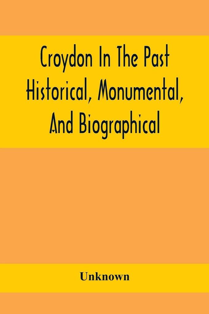 Croydon In The Past