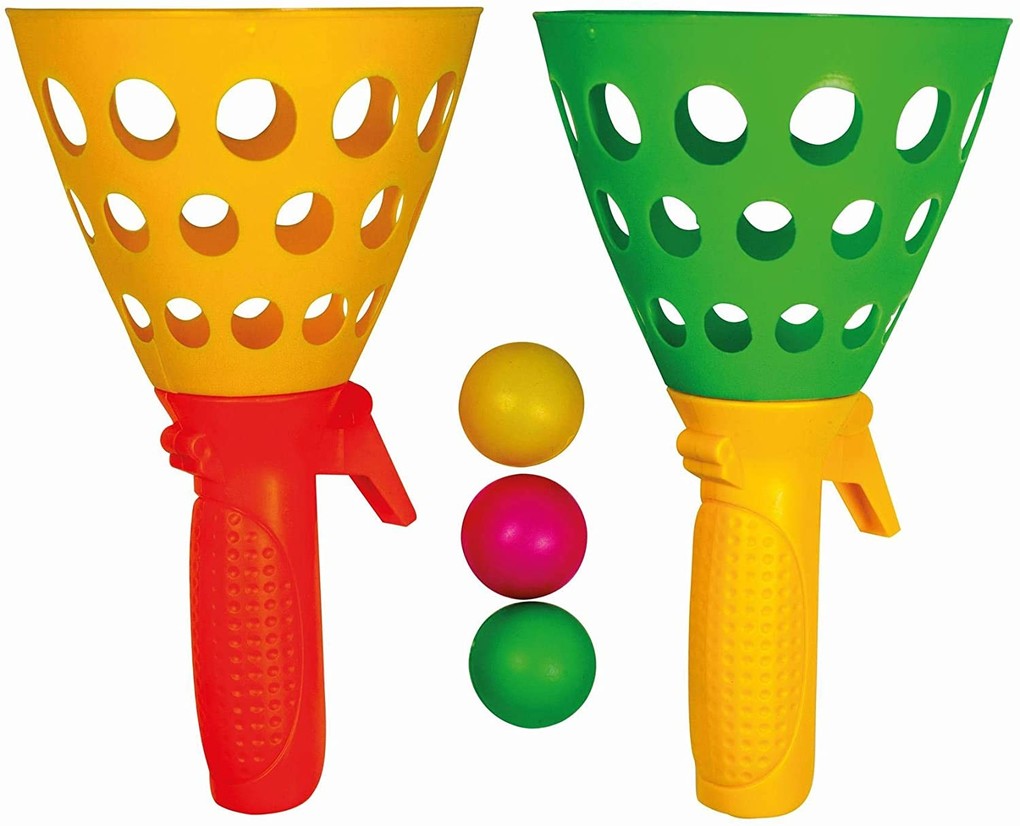 Paul Günther 1546 - Mc Squeezy Click'n' Catch Fangball Ball-Spielset 5-teilig