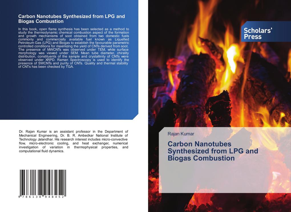 Carbon Nanotubes Synthesized from LPG and Biogas Combustion