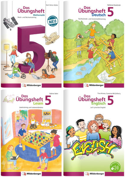 Image of Sicher ins 6. Schuljahr - Sparpaket: Rechnen - Schreiben - Lesen - Grammatik - Englisch · Klasse 5