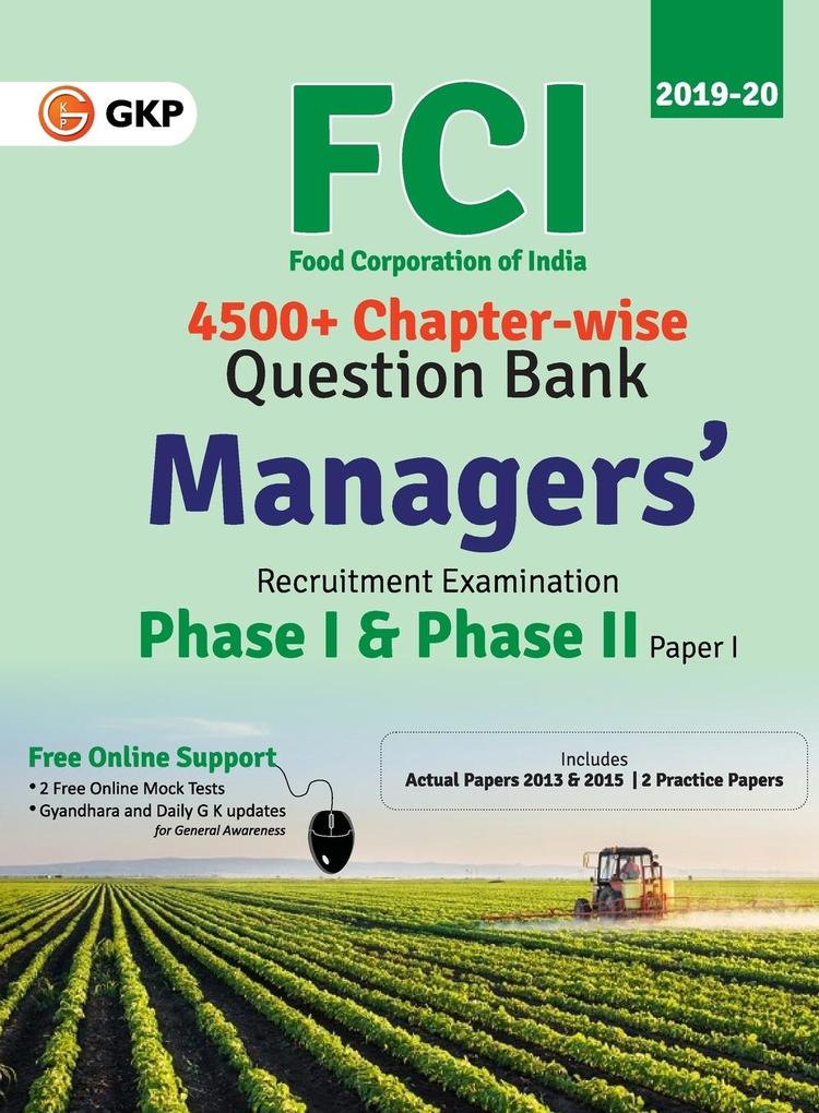 FCI Manager Phase I & Phase II (Paper 1) - Chapterwise Question Bank (English)