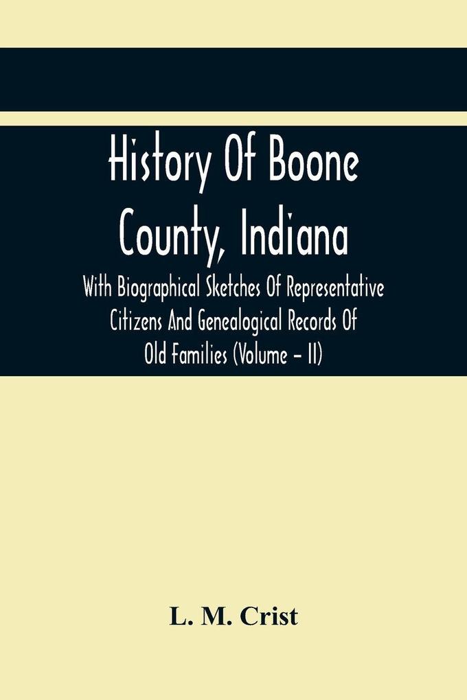 History Of Boone County Indiana