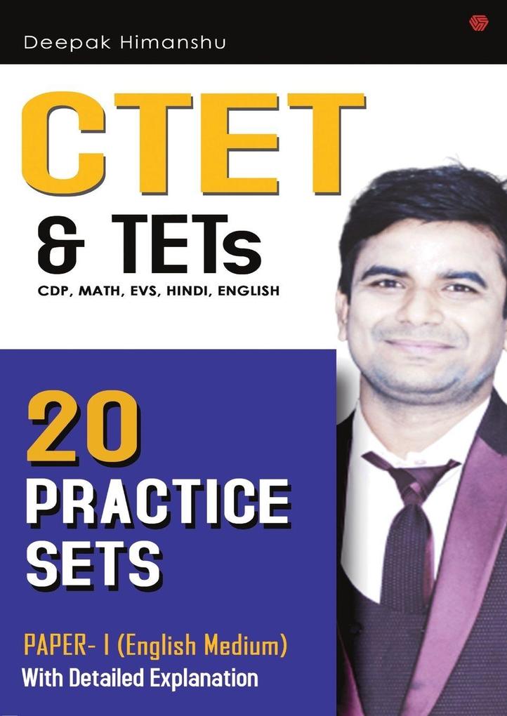 CTET & TETs (CDP Maths EVS Hindi English) - 20 Practice Sets