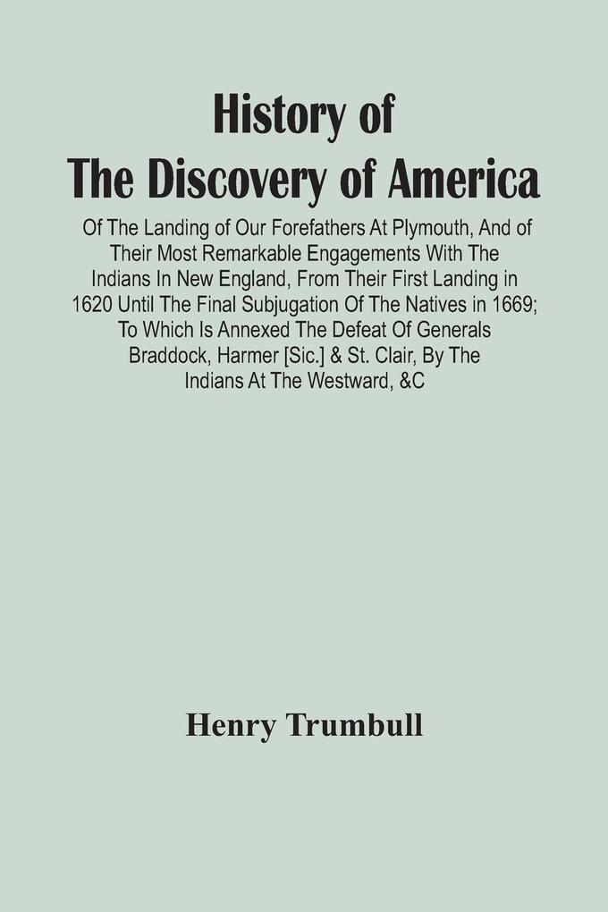 Image of History Of The Discovery Of America