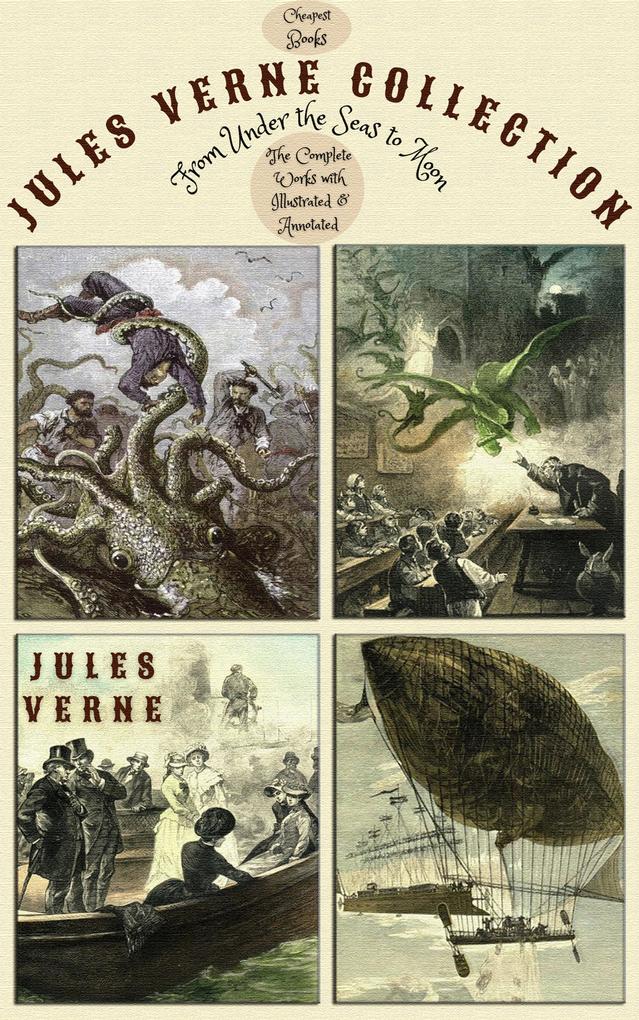 Jules Verne Collection From Under the Seas to Moon
