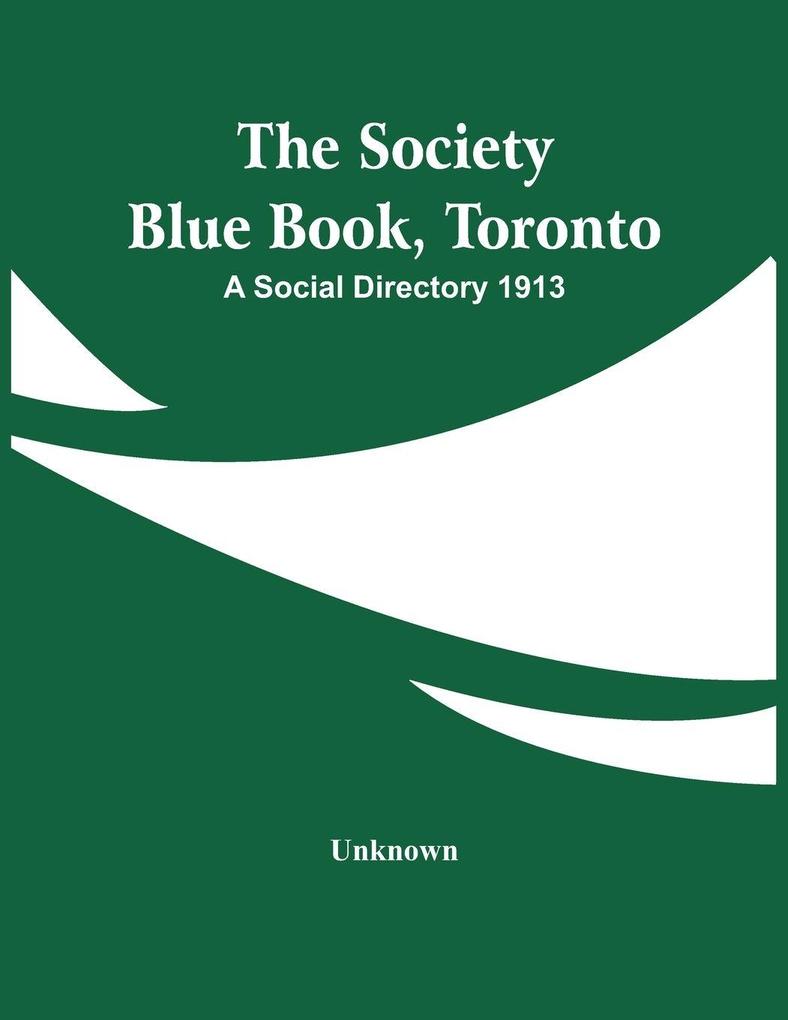 The Society Blue Book Toronto