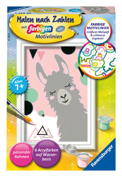 Ravensburger - Malen nach Zahlen - Glückliches Lama