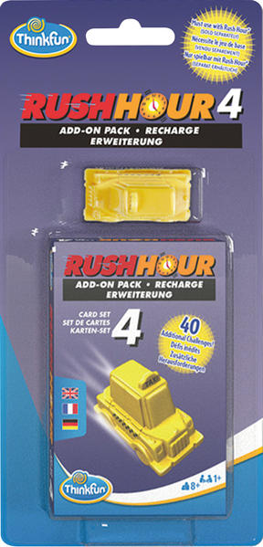 Image of ThinkFun - 76453 - Rush Hour 4 Erweiterungsset. Eine Ergänzung zum original Rush Hour mit 40 neuen Herausforderungen für Kinder und Erwachsene ab 8 Jahren