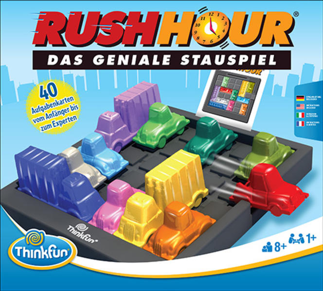 Image of Rush Hour - Das geniale Stauspiel und bekannte Logikspiel von Thinkfun für Jungen und Mädchen ab 8 Jahren