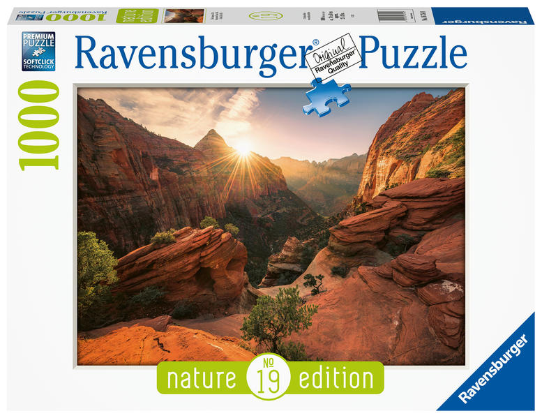 Image of Ravensburger Puzzle Nature Edition 16754 - Zion Canyon USA - 1000 Teile Puzzle für Erwachsene und Kinder ab 14 Jahren