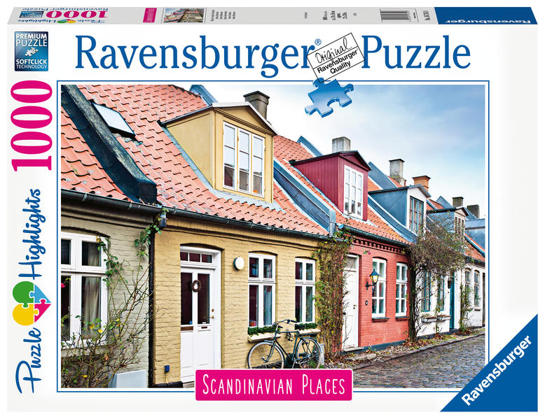 Ravensburger - Häuser in Aarhus Dänemark 1000 Teile