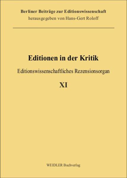 Editionen in der Kritik 11
