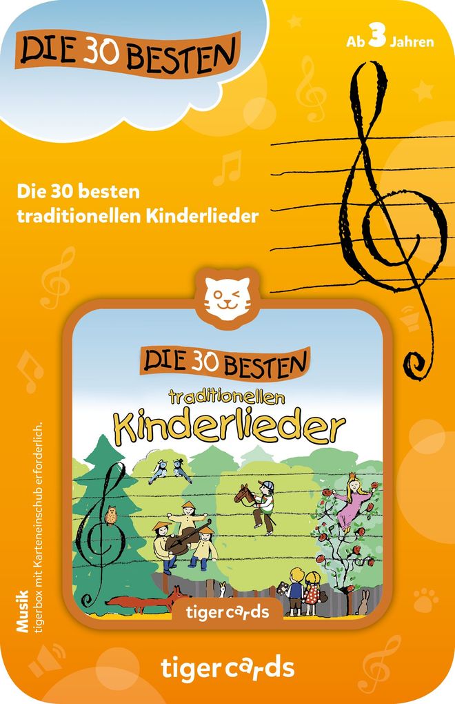 Tiger Media - tigercards - Die 30 Besten - Die 30 besten traditionellen Kinderlieder