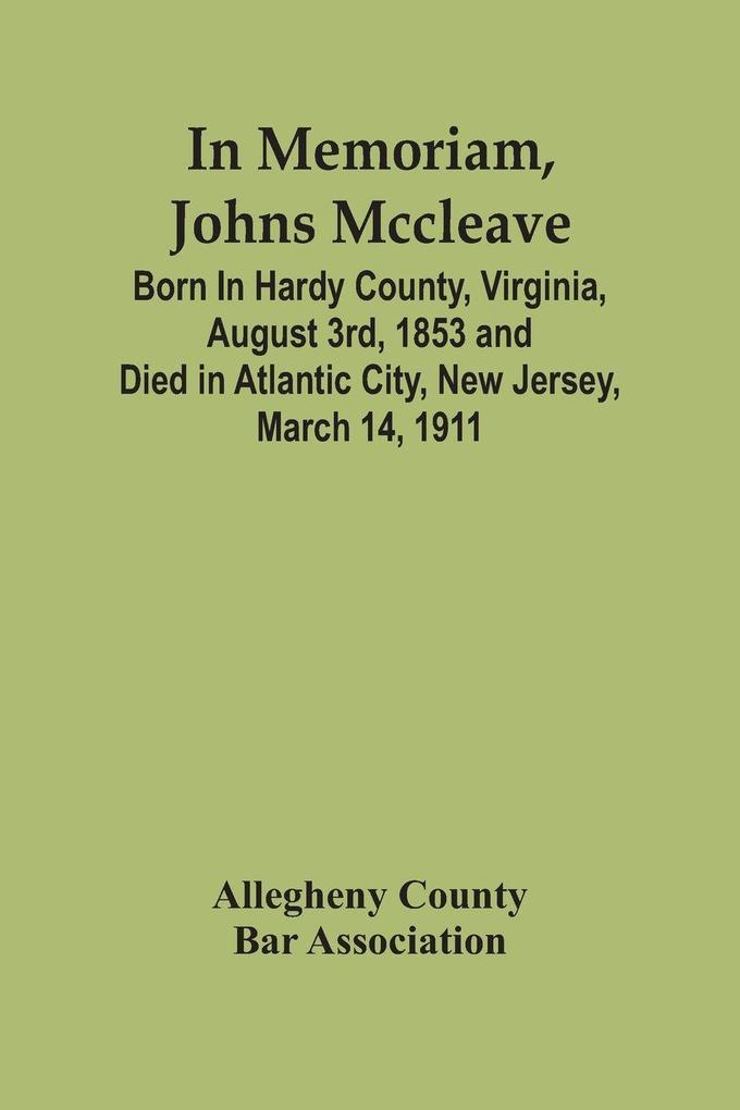 In Memoriam Johns Mccleave