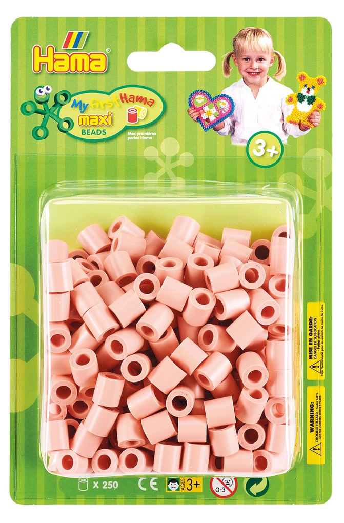 Hama 8526 - Bügelperlen maxi rosa 250 Stück