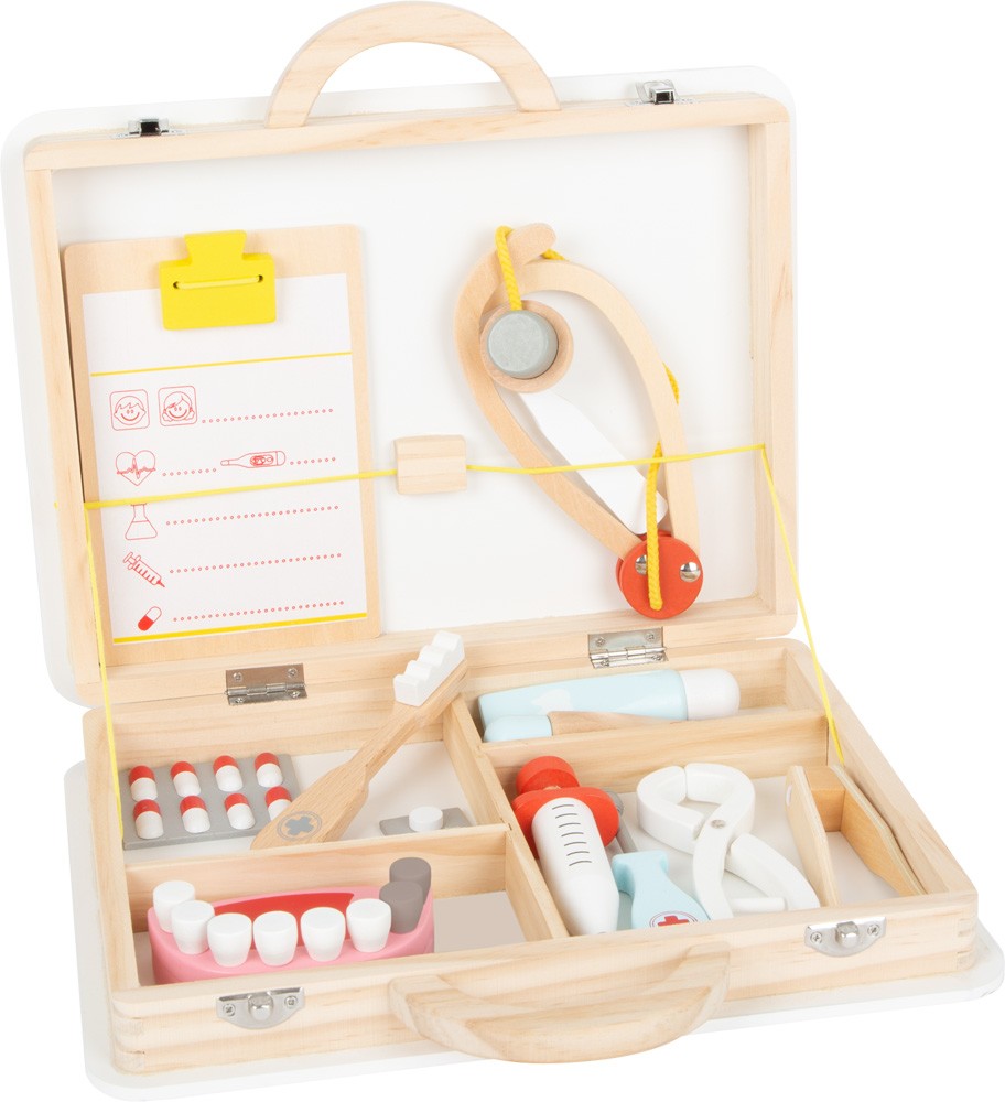 small foot 11743 - Arztkoffer und Zahnarztkoffer 2 in 1 24 Teile
