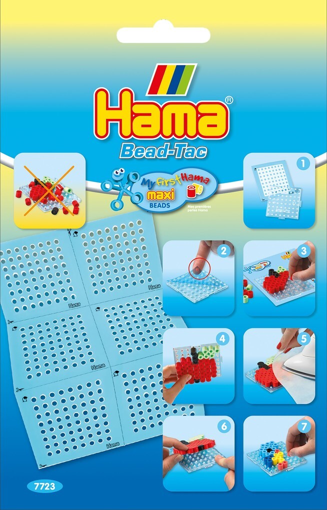 Hama 7723 - Maxi Hama Bead-Tac im Beutel Quadrat