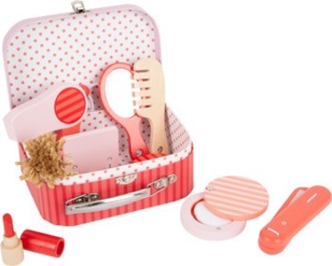 small foot 11776 - Schmink- und Frisierkoffer Retro 12-teilig