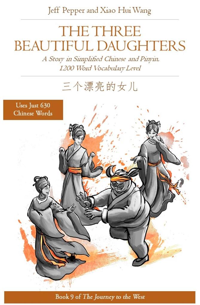 The Three Beautiful Daughters: A Story in Simplified Chinese and Pinyin 1200 Word Vocabulary Level (Journey to the West #9)